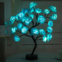Beleuchteter Rosenbaum | Dekorativ | Warmes Licht | Biegsam | LED-Blau-Luzern Mode