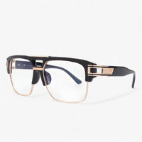 Sonnenbrille | Verspiegelt | Retro | Designer | Unisex | UV400-Schwarz Transparant-Luzern Mode