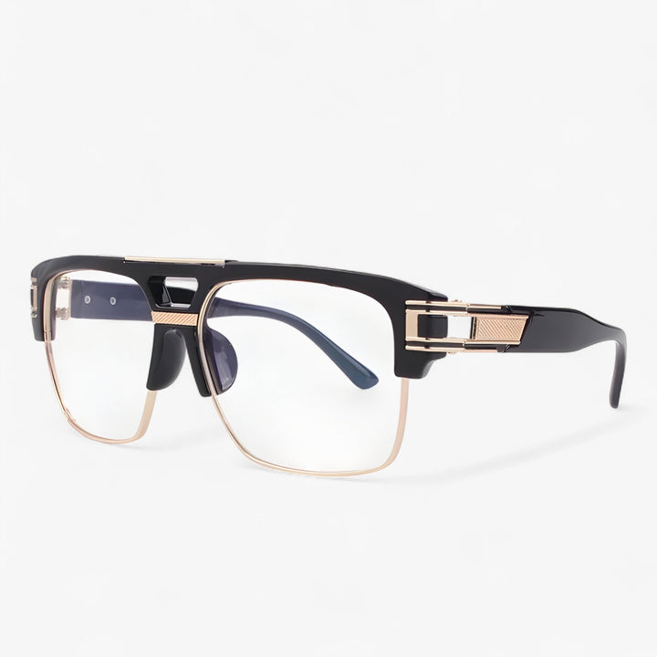 Sonnenbrille | Verspiegelt | Retro | Designer | Unisex | UV400-Schwarz Transparant-Luzern Mode