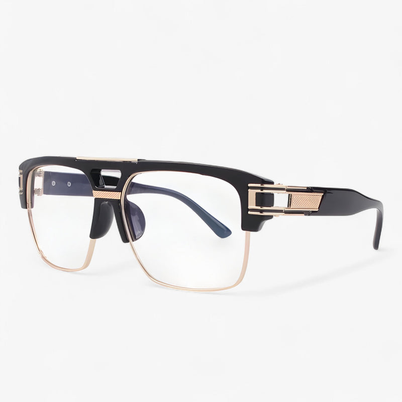 Sonnenbrille | Verspiegelt | Retro | Designer | Unisex | UV400-Schwarz Transparant-Luzern Mode