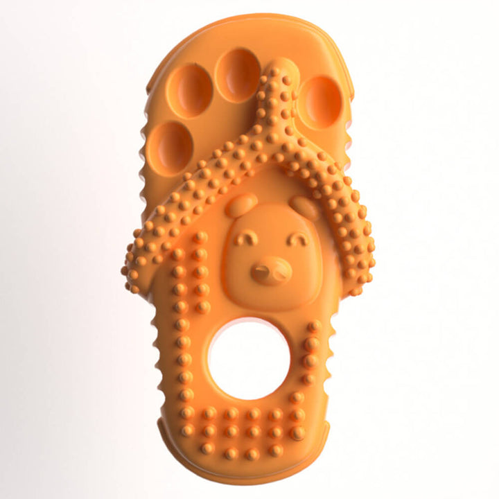 Hund Kauwspielzeug | Schlüpferform Langlebig Robust Reinigend Vielseitig-Orange-Luzern Mode