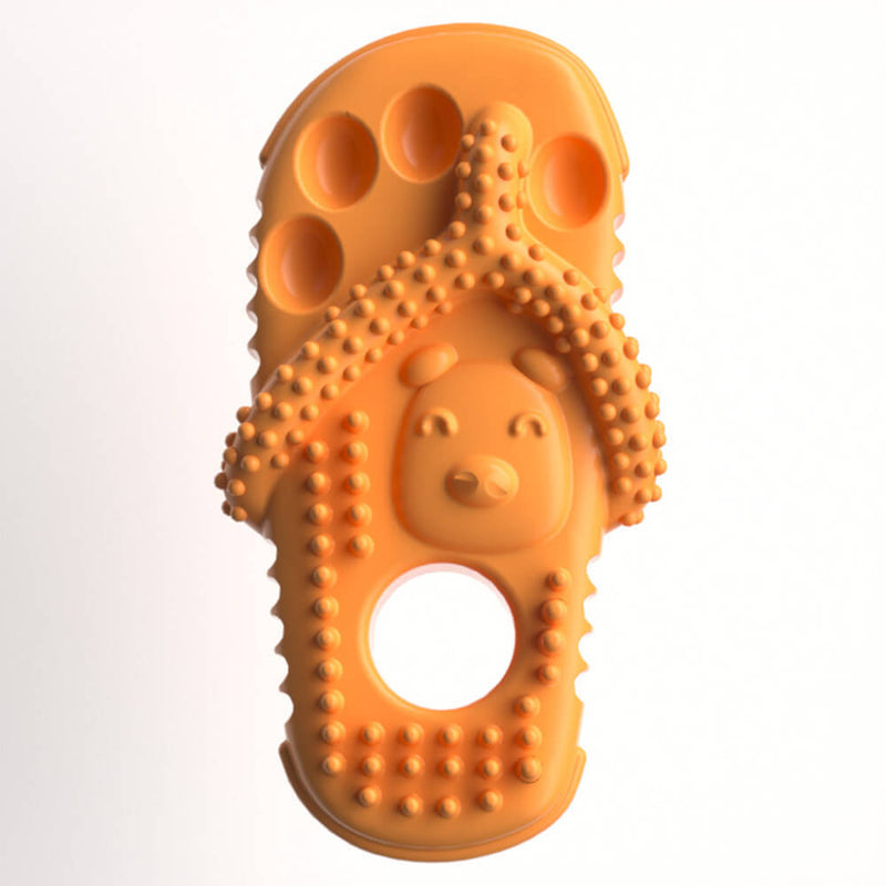 Hund Kauwspielzeug | Schlüpferform Langlebig Robust Reinigend Vielseitig-Orange-Luzern Mode