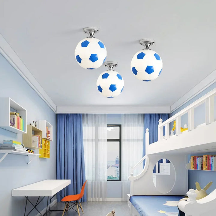 Kinderzimmer-Deckenleuchte | Fußball LED Stilvoll Verspielt Einzigartig Gemütlich-Luzern Mode