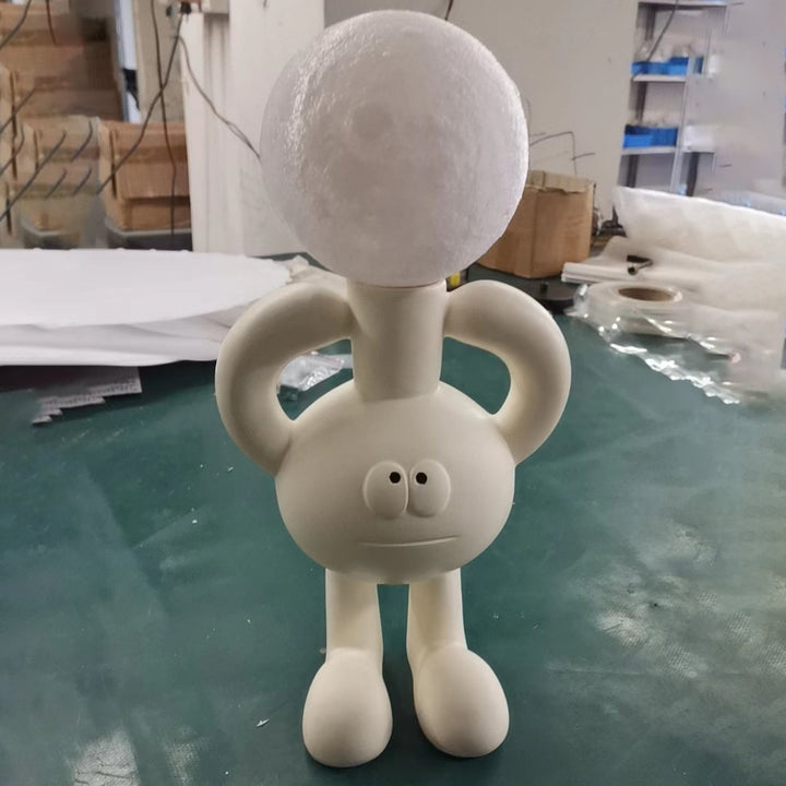 Tischlampe | Glasball | Figurenform | Harz | Kreativ | Mattglas-Luzern Mode