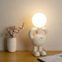 Tischlampe | Glasball | Figurenform | Harz | Kreativ | Mattglas-Weiß-Luzern Mode