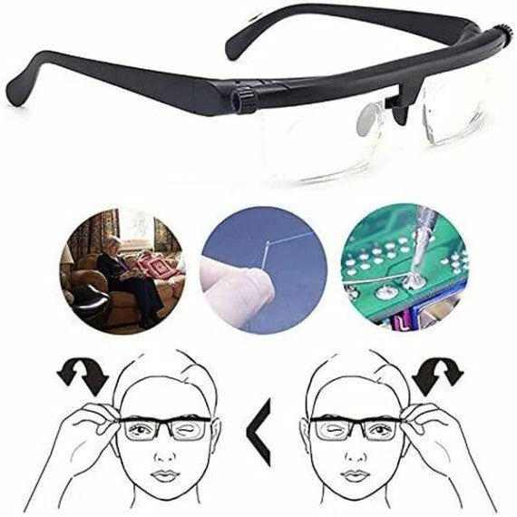 Multifokale Brille | Verstellbar | Fern | Nah | Leichtgewicht-Luzern Mode