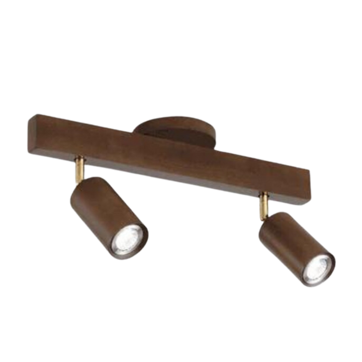 Deckenstrahler | Holz Verstellbar LED Stilvoll Stimmungsvolles Design Langlebig-Walnuss-Warmweiß-2-Luzern Mode