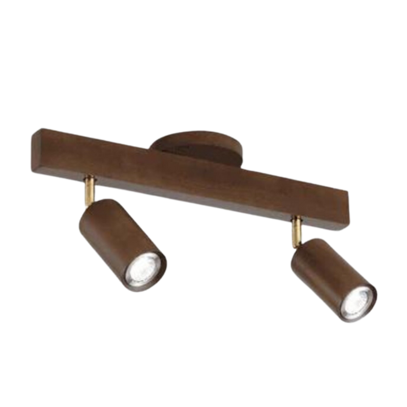 Deckenstrahler | Holz Verstellbar LED Stilvoll Stimmungsvolles Design Langlebig-Walnuss-Warmweiß-2-Luzern Mode