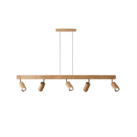 Deckenstrahler | Holz Verstellbar LED Stilvoll Stimmungsvolles Design Langlebig-Luzern Mode