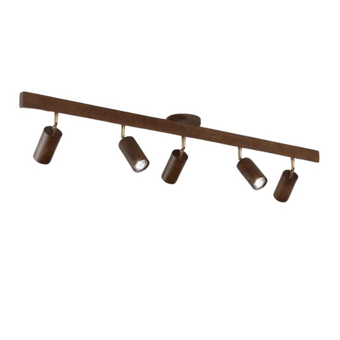 Deckenstrahler | Holz Verstellbar LED Stilvoll Stimmungsvolles Design Langlebig-Luzern Mode