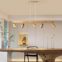 Deckenstrahler | Holz Verstellbar LED Stilvoll Stimmungsvolles Design Langlebig-Luzern Mode