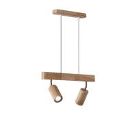 Deckenstrahler | Holz Verstellbar LED Stilvoll Stimmungsvolles Design Langlebig-Luzern Mode