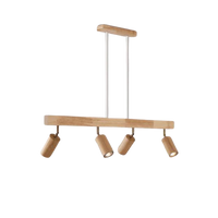 Deckenstrahler | Holz Verstellbar LED Stilvoll Stimmungsvolles Design Langlebig-Luzern Mode