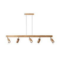 Deckenstrahler | Holz Verstellbar LED Stilvoll Stimmungsvolles Design Langlebig-Luzern Mode