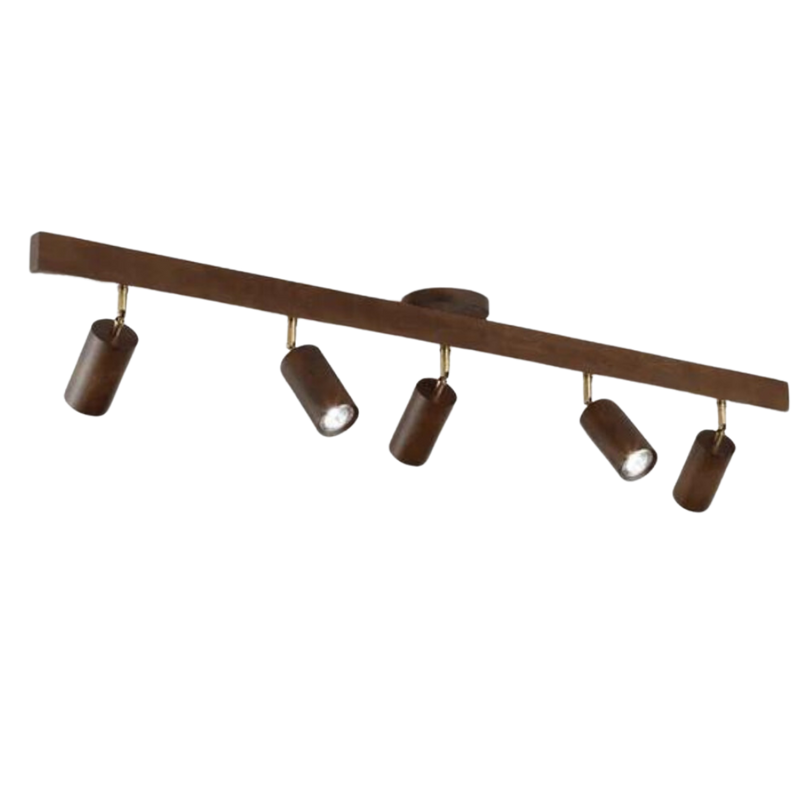Deckenstrahler | Holz Verstellbar LED Stilvoll Stimmungsvolles Design Langlebig-Luzern Mode