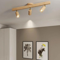 Deckenstrahler | Holz Verstellbar LED Stilvoll Stimmungsvolles Design Langlebig-Luzern Mode