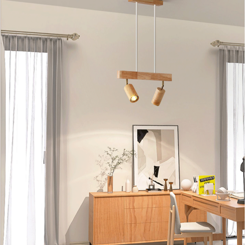 Deckenstrahler | Holz Verstellbar LED Stilvoll Stimmungsvolles Design Langlebig-Luzern Mode