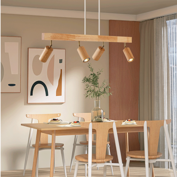 Deckenstrahler | Holz Verstellbar LED Stilvoll Stimmungsvolles Design Langlebig-Luzern Mode