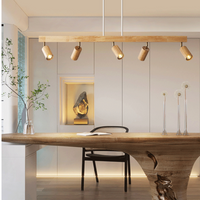 Deckenstrahler | Holz Verstellbar LED Stilvoll Stimmungsvolles Design Langlebig-Luzern Mode