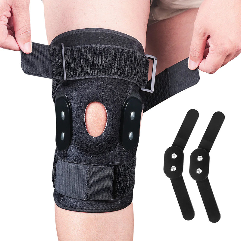 Kniebandage | Verstellbares Scharnier | Komfortabel | Atmungsaktiv | Unterstützung ohne Schmerz-L-1 Stück-Luzern Mode