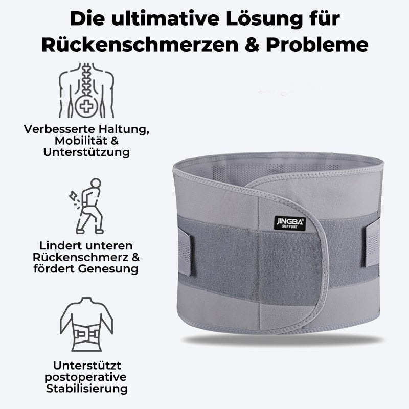 Lendenwirbelstütze | Verstellbar | Komfortabel | Atmungsaktiv | Vielseitig | Langlebig-Luzern Mode