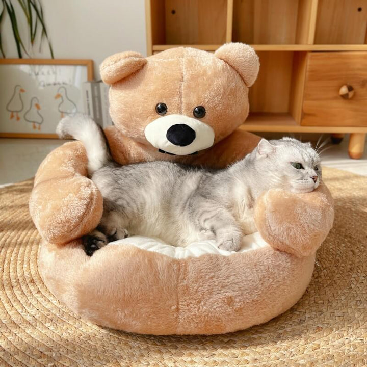 Haustierbett | Hundebett | Katzenbett | Komfort | Verstellbar-Khaki-S-Luzern Mode