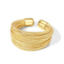 Mehrlagen-Ring | Verstellbar Silber Einzigartig Stilvoll One Size Damen Gold-Gold-Luzern Mode