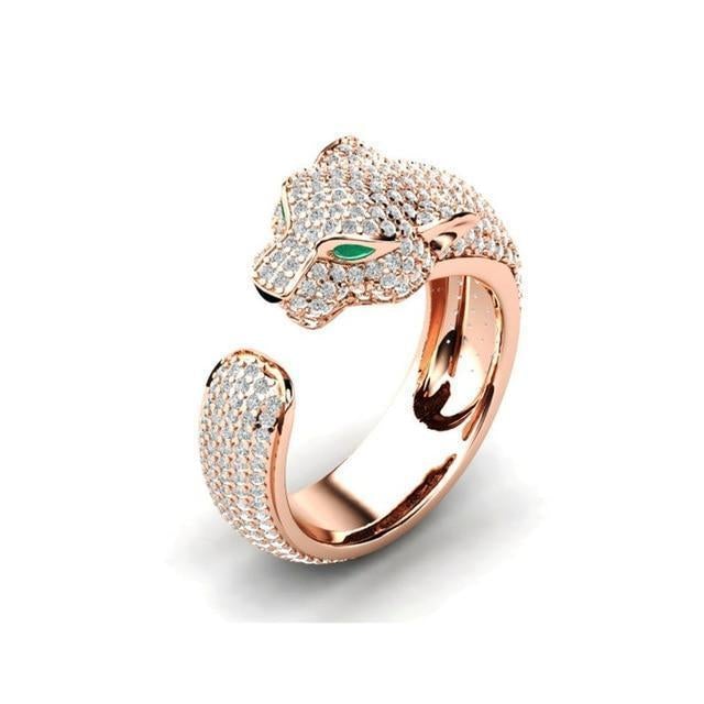 Damenring | Verstellbar | Statement | Silber | Roségold | Luxus-Roségold-Luzern Mode