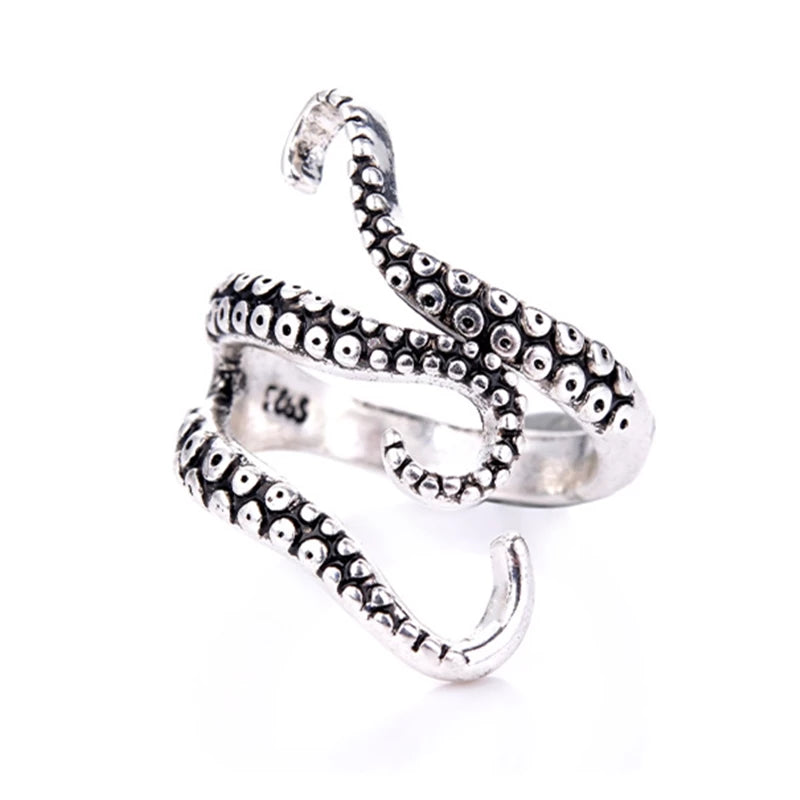 Ring für Damen | Silber | Verstellbar | Tentakel | Statement | Stil-Luzern Mode