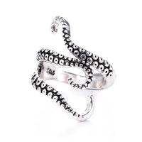 Ring für Damen | Silber | Verstellbar | Tentakel | Statement | Stil-Luzern Mode