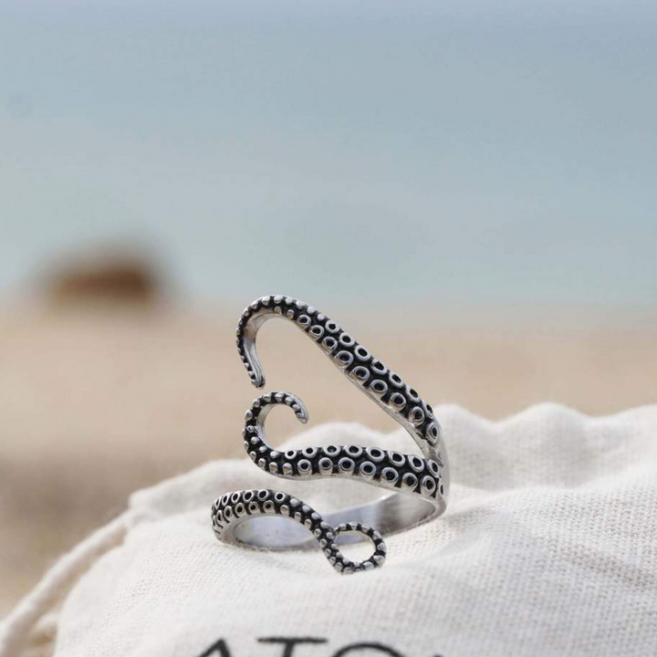 Ring für Damen | Silber | Verstellbar | Tentakel | Statement | Stil-Luzern Mode