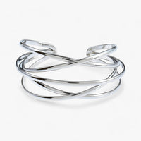 Armreif-Armband | Stilvoll | Offen | Verstellbar | Vielseitig | Langlebig | Silber-Zilver-Luzern Mode