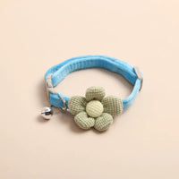 Katzenhalsband | Blume Verstellbar Stylisch Komfortabel Langlebig Weich-Blau-Luzern Mode