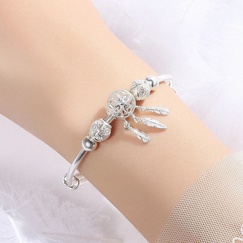 Armband für Damen | Verstellbar | Traumfänger | 925 Silber | Stilvoll-Luzern Mode