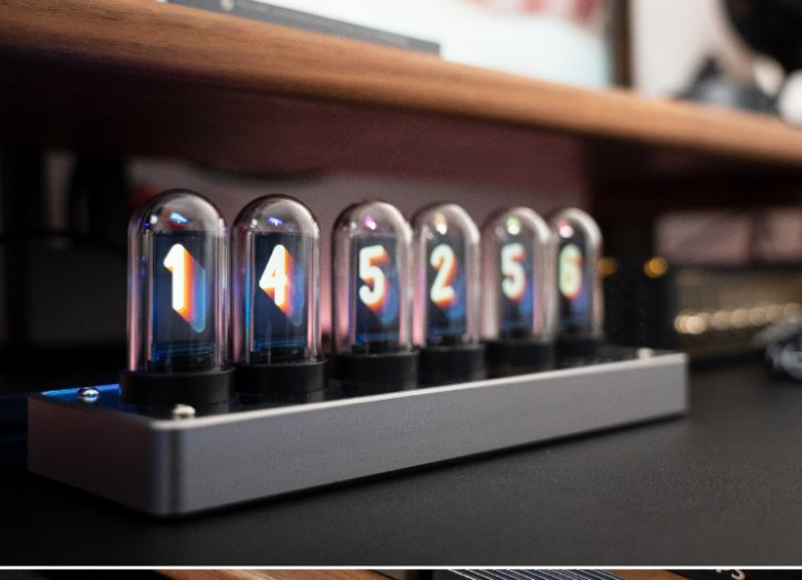 Nixie Tischuhr | Vertikal | Klassisch | LED | Netzbetrieb | Kompakt-Luzern Mode