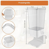 Getreidespender | Vertikal Vielseitig Transparent Langlebig Kompakt-Luzern Mode