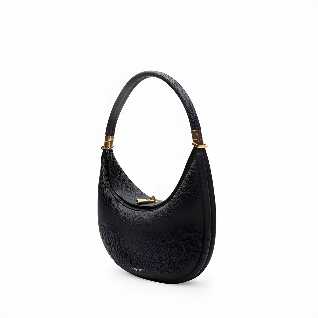 4-in-1 Damen Handtasche mit Schulterriemen Leder-Onyx-Luzern Mode