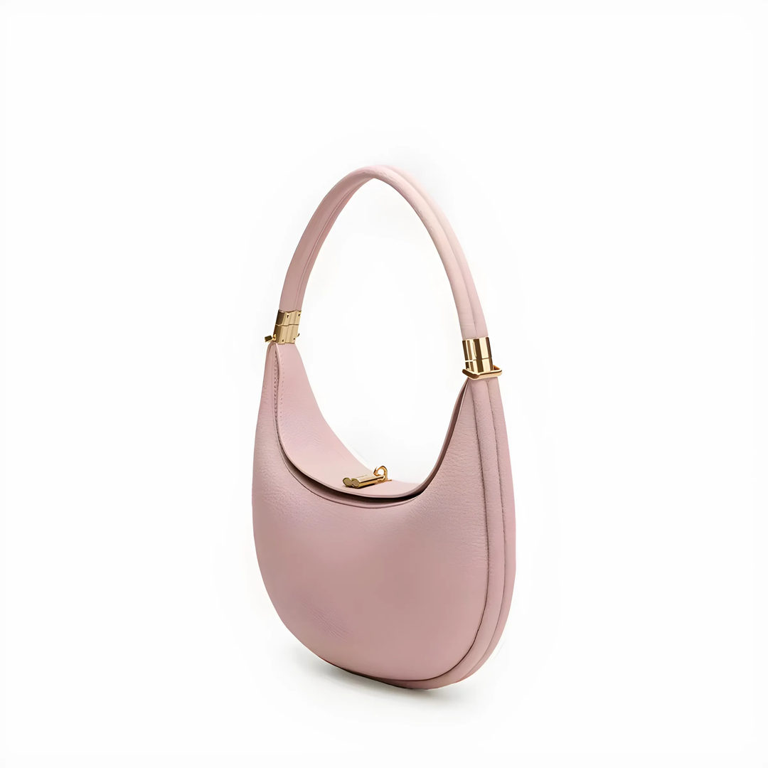 4-in-1 Damen Handtasche mit Schulterriemen Leder-Rosa-Luzern Mode