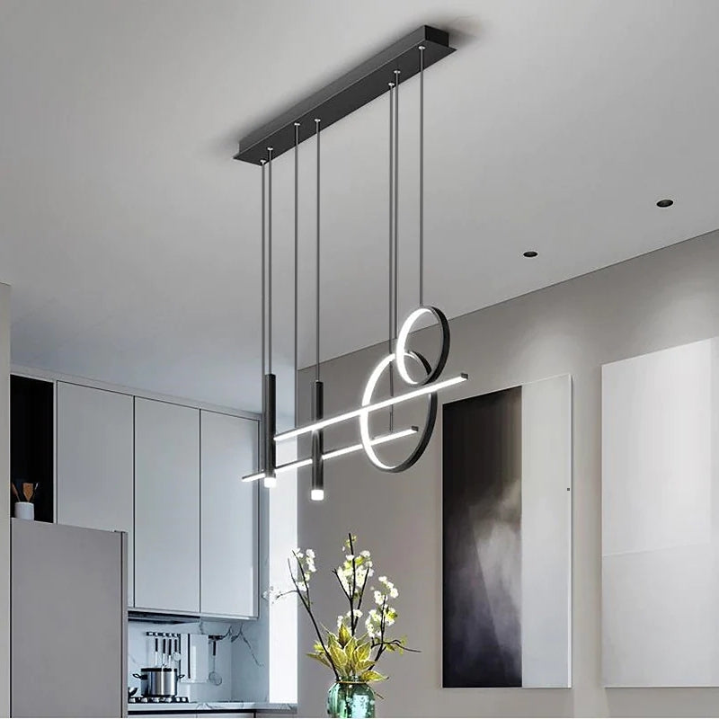 Hängeleuchte | LED Einzigartig Stilvoll Minimalistisch Vielseitig Langlebig-Schwarz-3 Farben-Luzern Mode