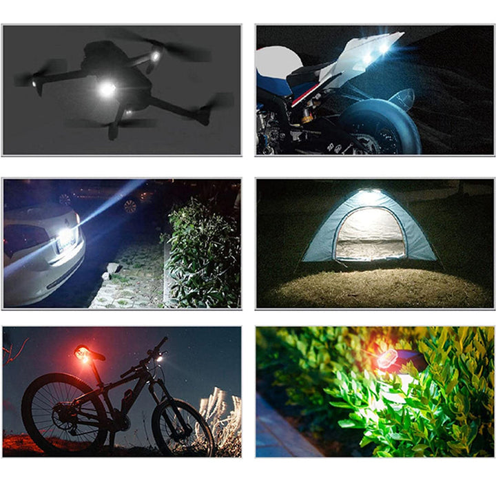 LED-Taschenlampe | Farbig Langlebig Auffällig Kompakt Set Wetterfest-Luzern Mode
