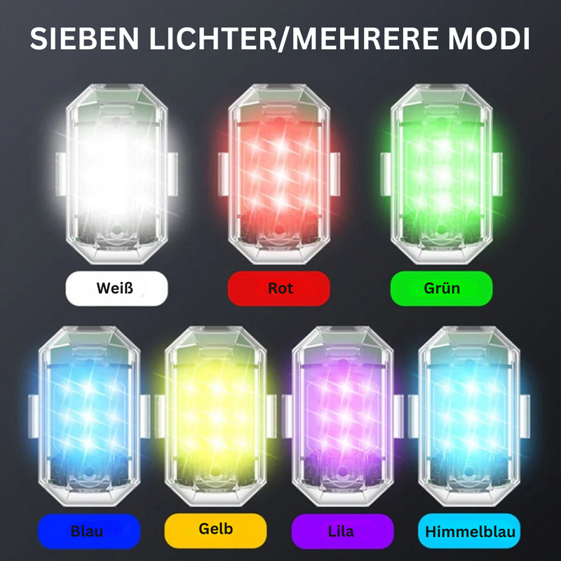 LED-Taschenlampe | Farbig Langlebig Auffällig Kompakt Set Wetterfest-Luzern Mode