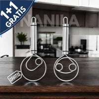Schneebesen | 2er-Set Langlebig Ergonomisch Vielseitig Einzigartig Edelstahl Sicher-Luzern Mode