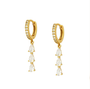 Ohrring-Set | Vielseitig | Stilvoll | Gold | Silber | Hypoallergen | Ring-Gold-Kettenohrring-Luzern Mode