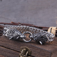 Wolf Armband | Fenrir | Robust | Silber | Stark | Wikinger Design-Luzern Mode