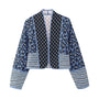 Boho Kimono Jacke Damen - Gemustertes Design, Leicht-Blau-XS-Luzern Mode