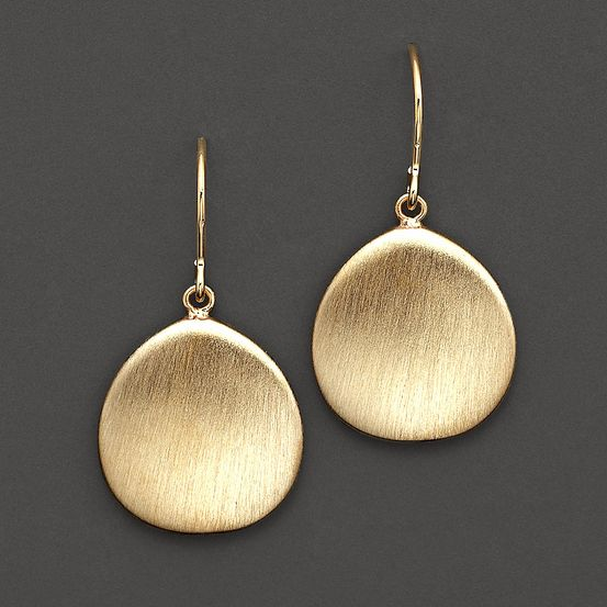 Goldene Ohrringe | Platte Rund Stilvoll Modern Vintage Langlebig-Luzern Mode