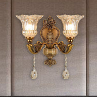 Goldene Wandleuchte | Vintage | Goldene Oberfläche | Verstellbar-Luzern Mode