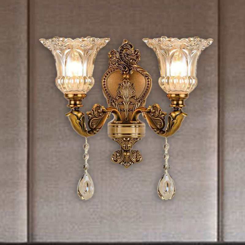 Goldene Wandleuchte | Vintage | Goldene Oberfläche | Verstellbar-Luzern Mode