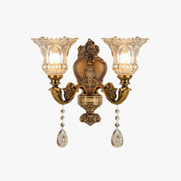 Goldene Wandleuchte | Vintage | Goldene Oberfläche | Verstellbar-Luzern Mode