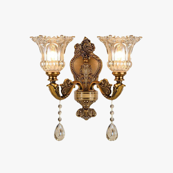 Goldene Wandleuchte | Vintage | Goldene Oberfläche | Verstellbar-Luzern Mode